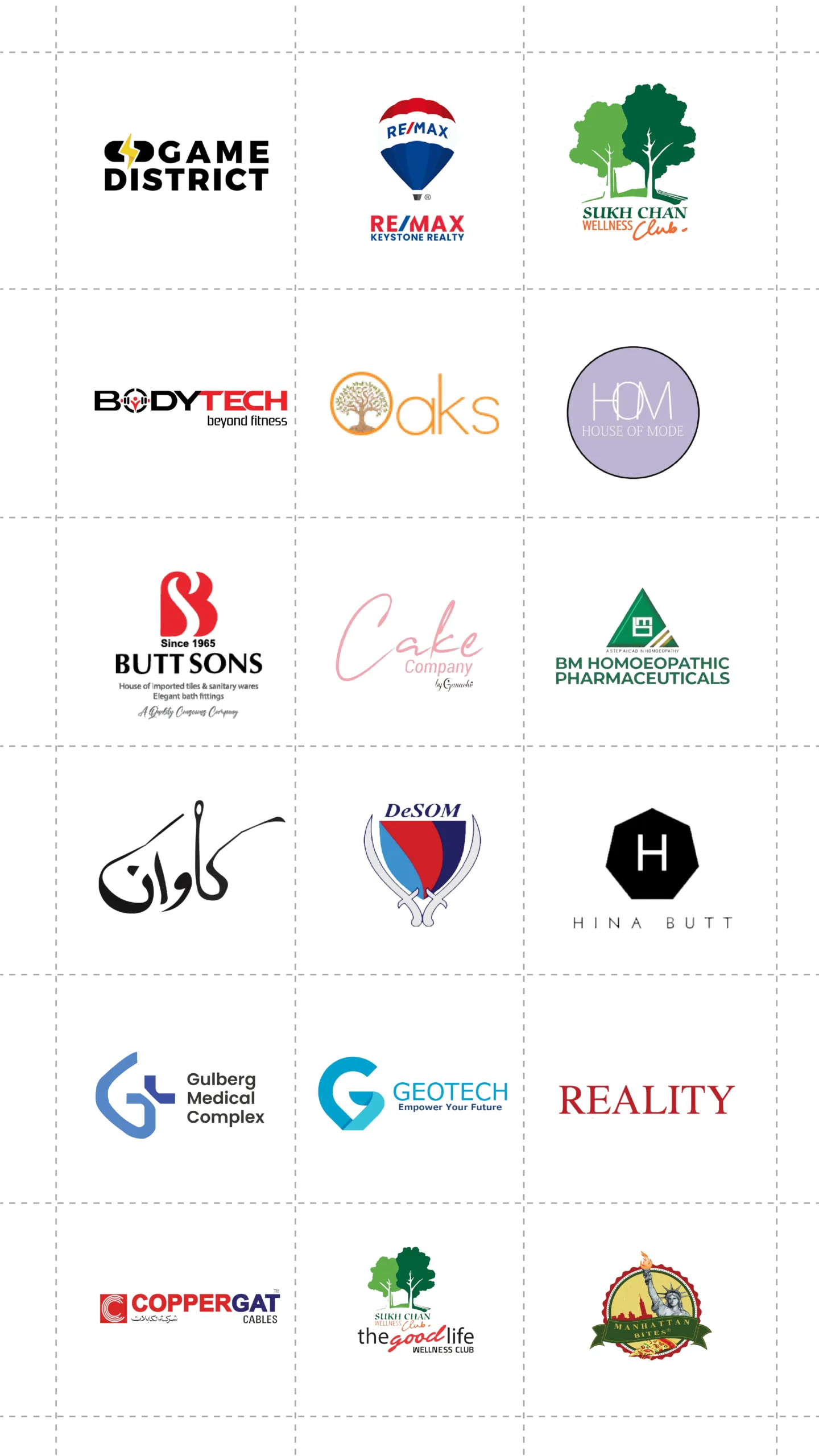 Collage of prominent brands partnered with Axis Communication for marketing solutions